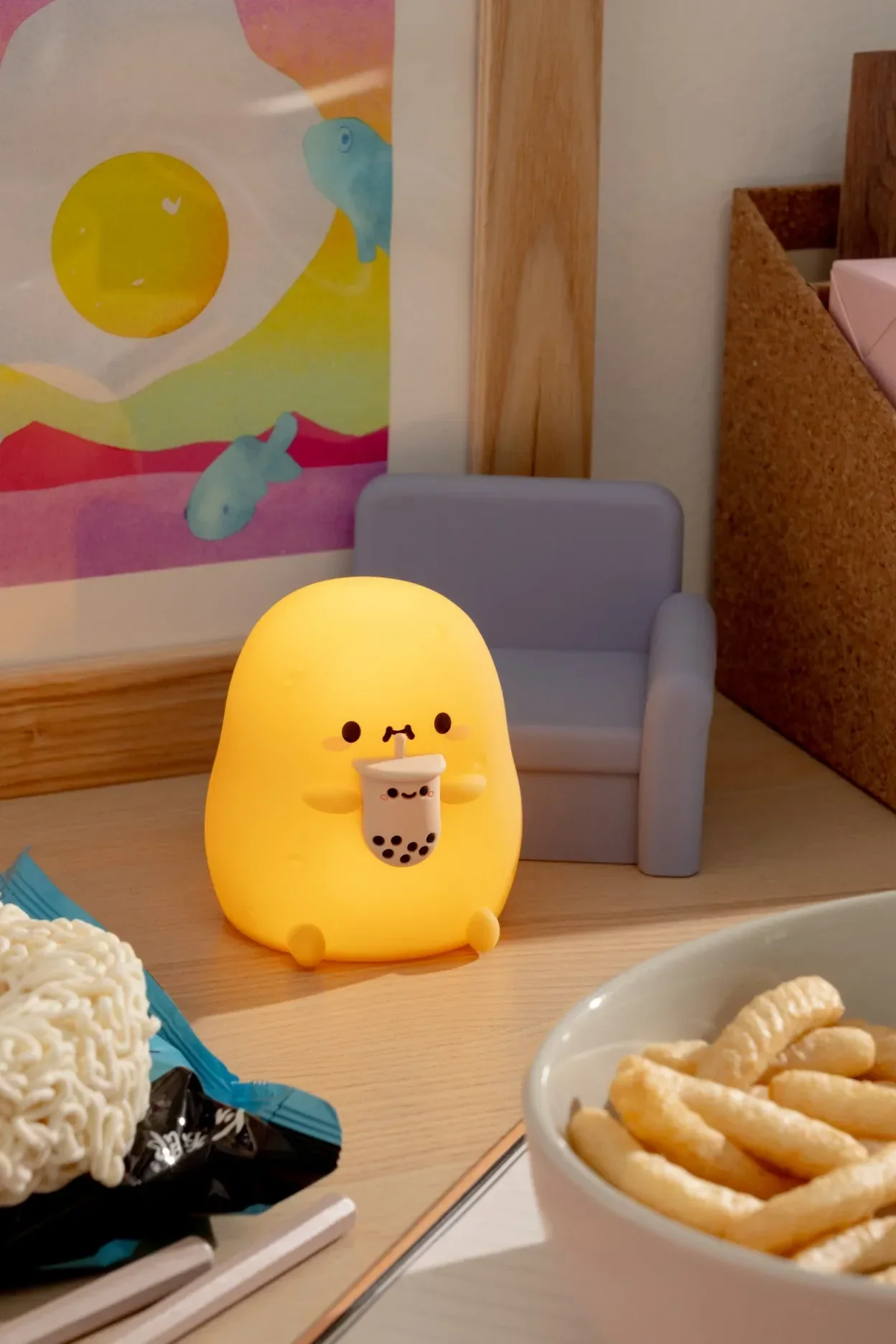 Mini Tayto Potato and Pearl Boba Tea Ambient Light - Image 3
